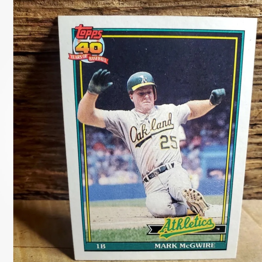 Mark McGwire Baseball Card
TOPPS 40 Years Of Baseball.
*ERROR CARD* Ungraded